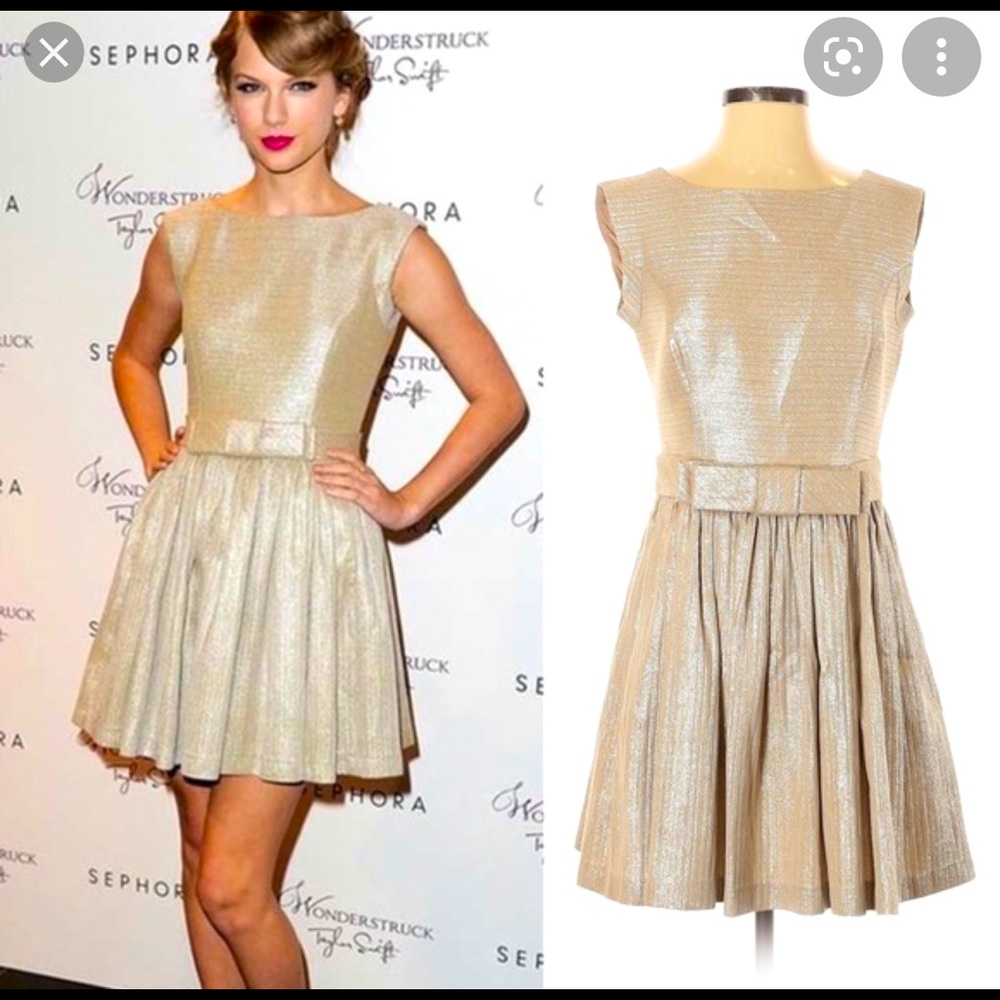 Anthro contrarian New York birdie cocktail dress